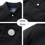 New Spring Autumn Men Outdoor Leisure Windbreak Lapel Jacket Men Solid Color Fashion Style Brand Loose Jacket Coat Male Clothing