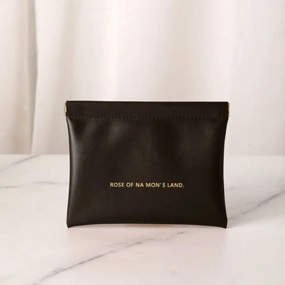 Fashion Simple Lipstick Makeup Bag Portable PU Jewelry Handbag Travel Mini Cosmetic Organizer Pouch for Women Girls