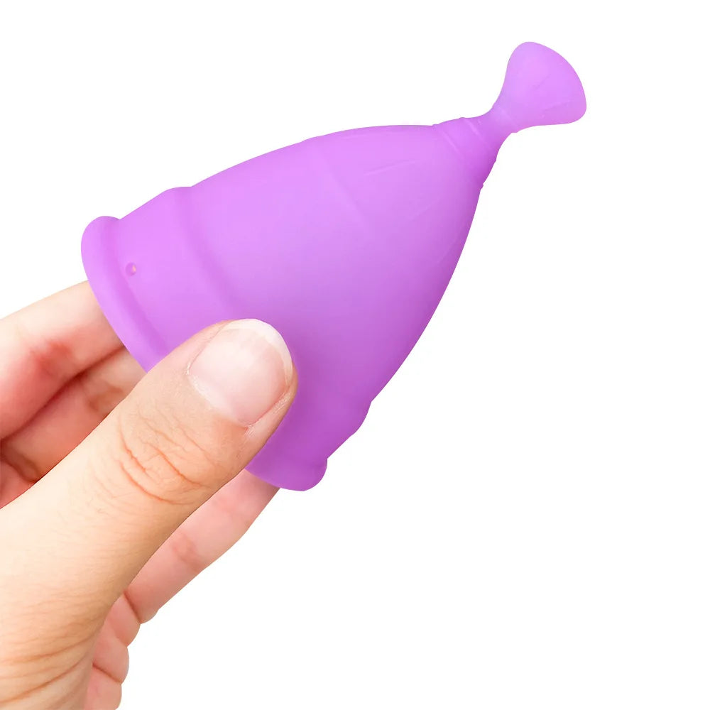 Menstrual Cup for Women Portable Menstrual Sports and Side Leakage Prevention Silicone Monthly Cups