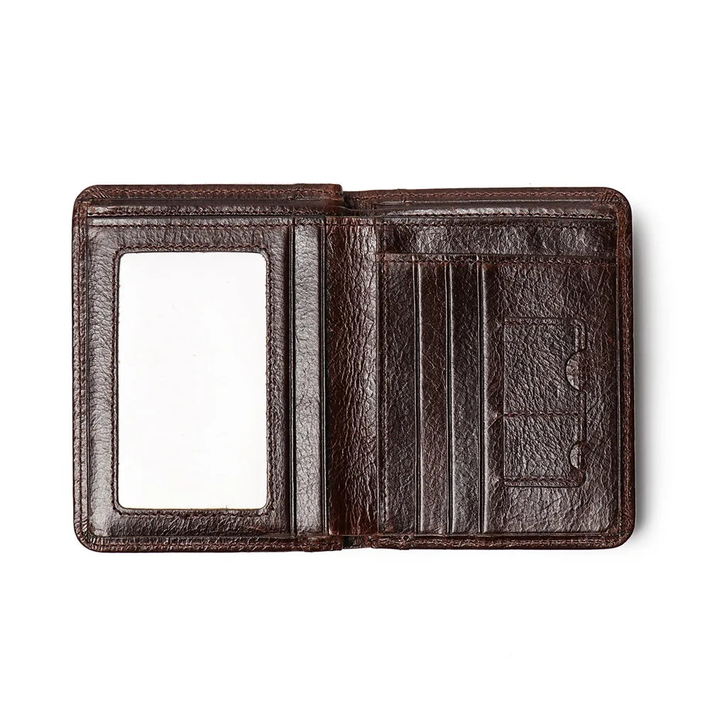 ROOG Elegant Genuine Leather Men's Wallet|Multi-Card Slot Design|Lightweight and Stylish|Suitable for Everyday and Business Use