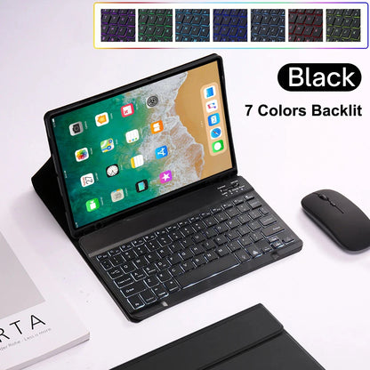 For iPad 5th Gen 2017 6th Gen 2018 9.7inch Case, Bluetooth keyboard case for iPad Air 1st 2nd Pro 9.7inch