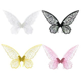 Fantasy Colorful Butterfly Fairy Wings Organza Sparkle Cosplay Wings Handmade Elf Wings Costume for Adult Kid