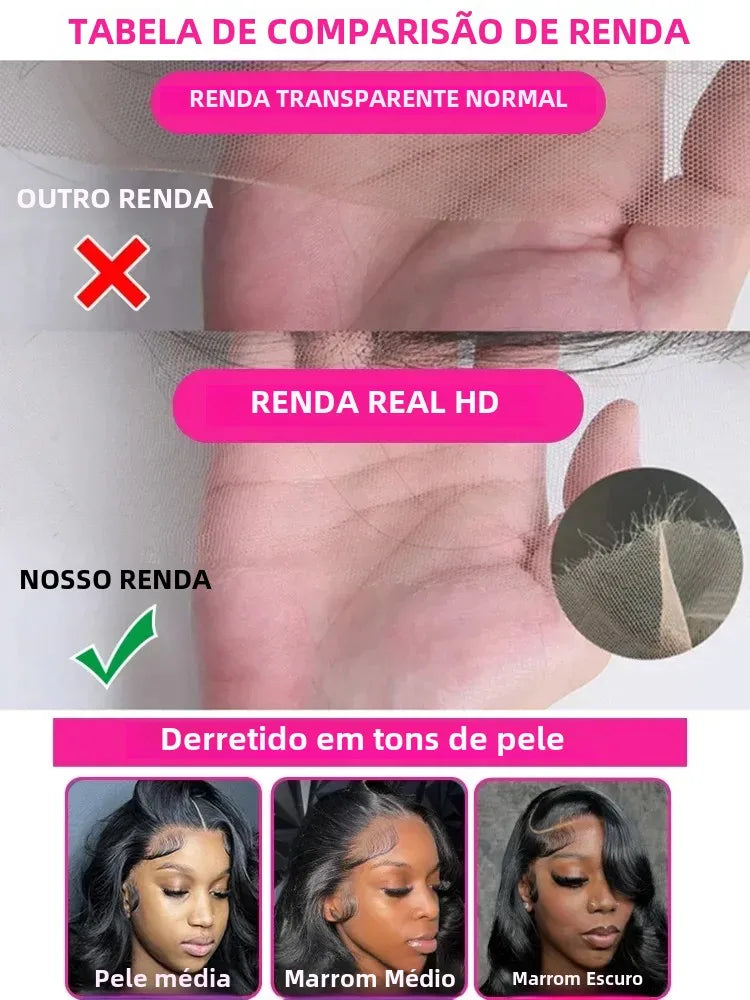 Peluca de cabello humano con ondas al agua de 13x6 pulgadas y encaje frontal, densidad 250, cierre sin pegamento 5x5, de 30 a 40 pulgadas. 