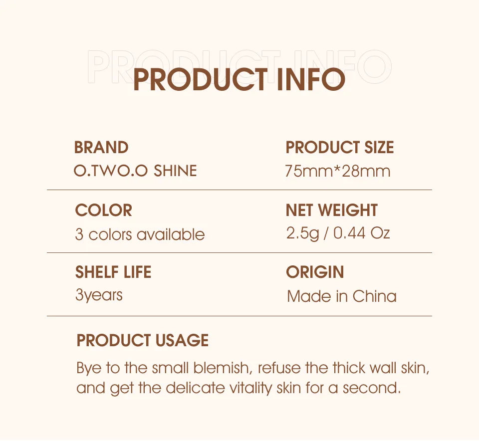 Wholesale O.TWO.O Air Cushion BB Cream 3 Colors Fuller Coverage Waterproof Long-lasting Concealer Cushion Compact Face Makeup