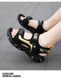 Kids Boys Trendy Camouflage Platform Strap Sandals Lightweight Soft Sole Non-slip Girls Children For Summer Outdoor Beach Shoe