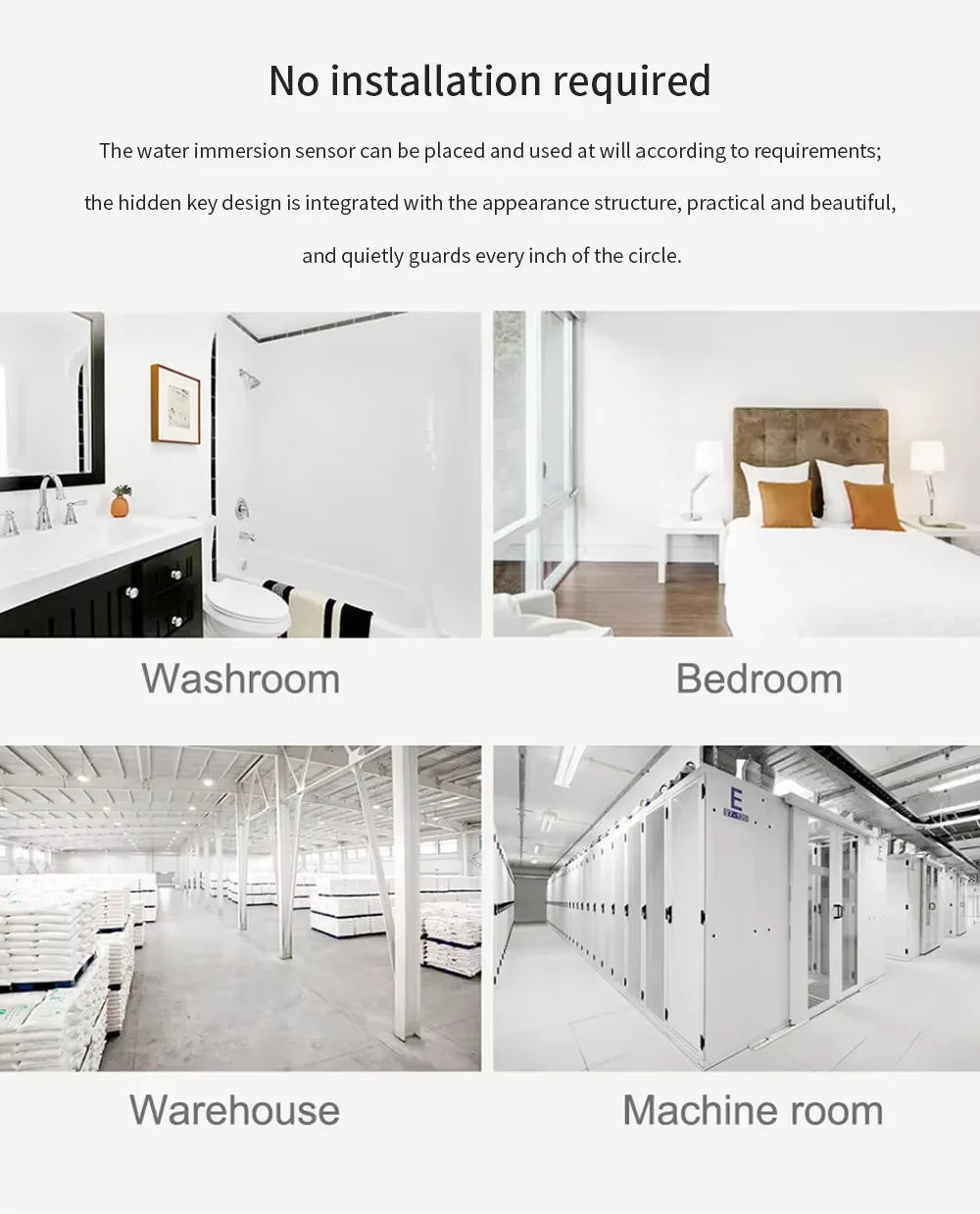 Tuya/Ewelink ZigBee Water Sensor Leakage Alarm Flood Leak Detector Smart Home APP Remote Control Smart Home Security Protection