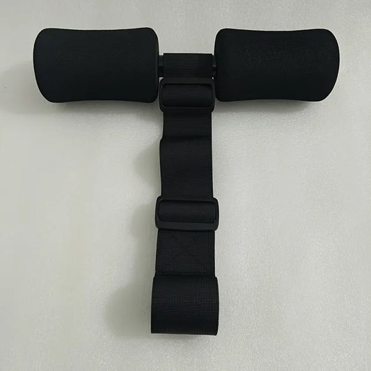 Cinturón ajustable para flexiones de piernas, ayuda para abdominales debajo de la puerta, equipo de fitness 