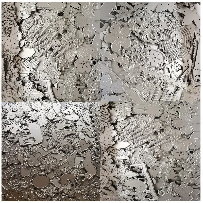 2023 New Mystery Box Randomly Selected Lucky Bags Small Animals Leaves Letters Flower Metal Cutting Dies for Scrapbook Stencils