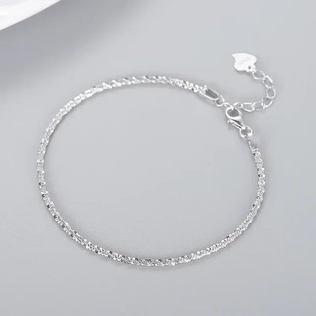 925 Sterling Silver Pearl Bracelet for Women, French Bracelets, Blue Crystal, Wedding Party Jewelry, Luxury Designer, Fashion 