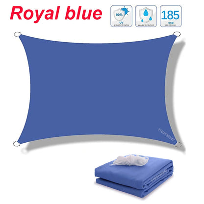 300D Waterproof Sun Shelter Sunshade Protection Shade Sail Awning Camping Shade Cloth Large For Outdoor Canopy Garden Patio