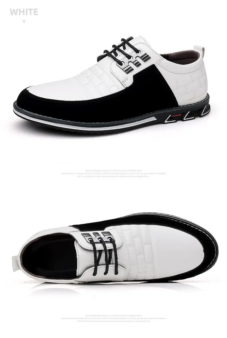 2024 Autumn Business Casual Shoes for Men Trend Classic Leather Shoes Outdoor Men Sneakers Sewing Breathable Men's Dress Shoes