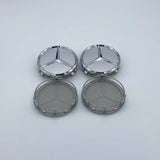 4Pcs/set 75MM/60MM Car Wheel Center Hub Cap Covers For Mercedes Benz  Black Badge Rim Cover Auto Style Decorate Accessories