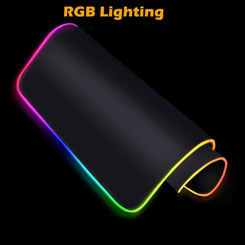 Alfombrilla de ratón luminosa Apex Legend, protector de escritorio, accesorio de anime, alfombrilla de ratón RGB, teclado, ordenador, gamer, mesa, alfombrilla retroiluminada para juegos