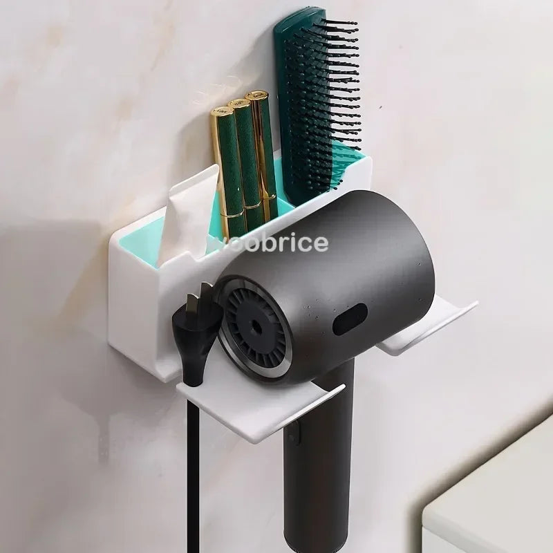 Shelf for Bathroom Dryer Cradle Wall Shelves Hair Dryer Holder Hairdryer Shower Organizer Box Toilet Blower Holder BathroomStuff