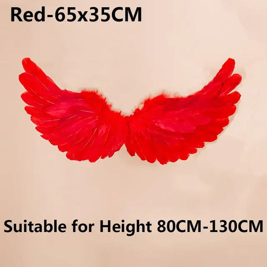 Angel Feather Wings for Women and Girls, Party Decoration, Props Scene Layout, Christmas Party Decoration 