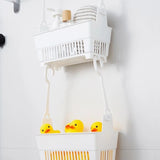 Sundries Hanging Basket Storage Drain Bag Shower Baskets with Hook Makeup for Kitchen Bathroom