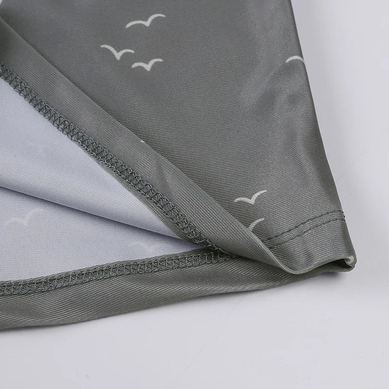 2025 Summer Baby Boys Swimsuit Long Sleeves One Piece Swimwear for Kids Toddler Cartoon UPF50+ Rash Guards Infant Bathing Sui