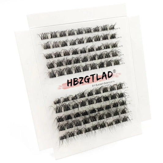 5D DIY Cluster Invisible band Lashes Segmented Bundle Thick Eyelashes Extension Russian Volume Individual False Lashes Cilios