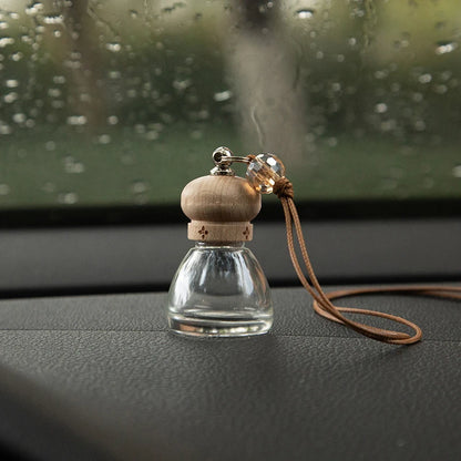 1Pc 8ML Conical Flask Empty Bottle Car Pendant Car Essential Oil Diffuser Fragrance Air Freshener Scent Perfume Bottle Ornament