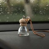 1Pc 8ML Conical Flask Empty Bottle Car Pendant Car Essential Oil Diffuser Fragrance Air Freshener Scent Perfume Bottle Ornament