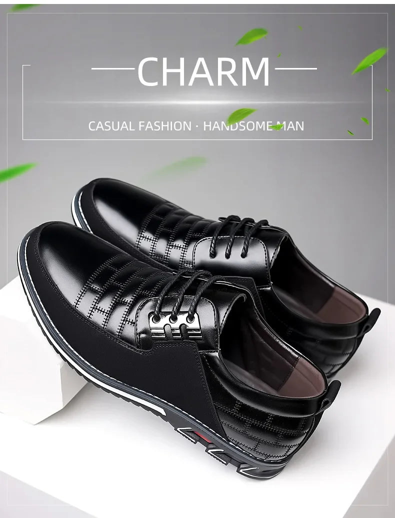 2024 Autumn Business Casual Shoes for Men Trend Classic Leather Shoes Outdoor Men Sneakers Sewing Breathable Men's Dress Shoes