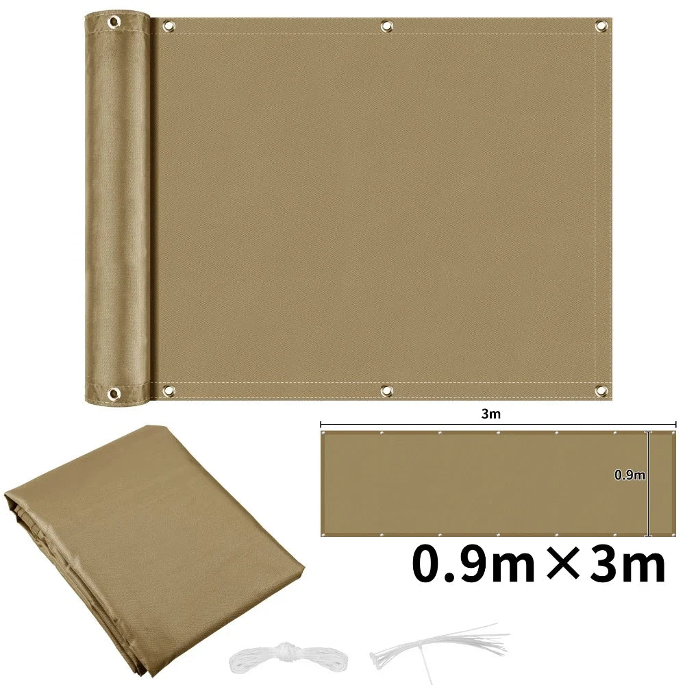 Waterproof Privacy Fence Screen Fence Covering Privacy with Grommets UV Protection Fencing Shade Cover for Outdoor Yard Backyard
