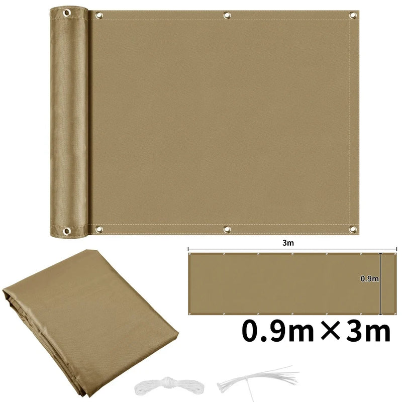 Waterproof Privacy Fence Screen Fence Covering Privacy with Grommets UV Protection Fencing Shade Cover for Outdoor Yard Backyard