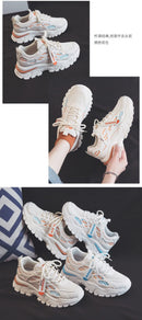 Fashionable Men And Women 2024 Spring And Summer New Mesh Breathable Versatile Thick Sole Hot Casual Sports Couple Shoes New