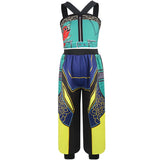 Girls' special occasion costumes Demon Hunter Rumi Girls Hip Hop Set Halloween Role Playing Dress Up Carnival Costume + Necklace