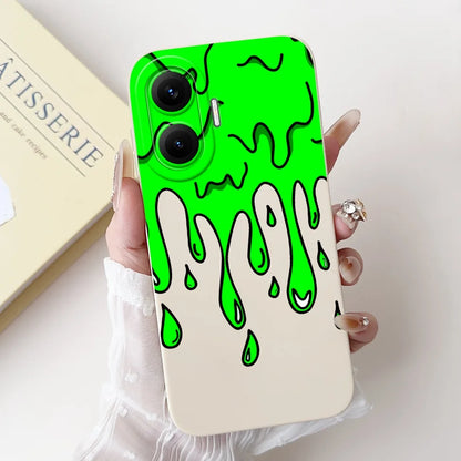 For Xiaomi Poco F7 Phone Cover For Redmi Turbo 4 Pro 5G Case Silicone Cute Cartoon Fashion Luxury Love Shockproof Bumper Funda