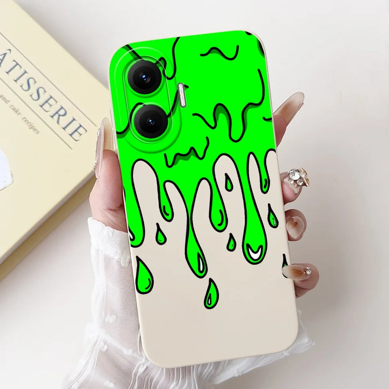 For Xiaomi Poco F7 Phone Cover For Redmi Turbo 4 Pro 5G Case Silicone Cute Cartoon Fashion Luxury Love Shockproof Bumper Funda