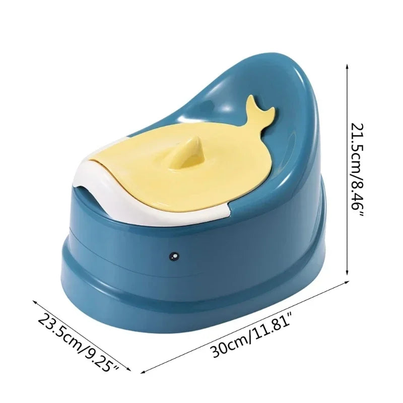 Toddler Potty Baby Toilet Trainer, Portable Training Toilet for Travel, Stable and Safe Oval Bottom Design, Non-Slip Potty