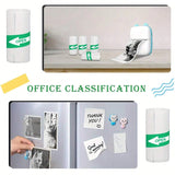Mini Pocket Printer 5 Rolls Of Self-Adhesive Paper Portable Thermal Printer For Printer Suitable For Home Office Study And Work