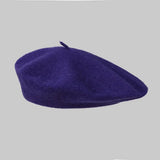 Fashion Warm Winter Wool Berets Hat Retro Solid Color French Artist Hat All Matched Elegant Plain Cap Lady