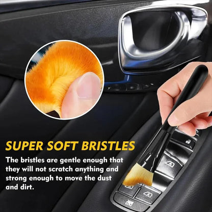 Escova de Limpeza Multifuncional 2pcs para Carro Interior Ar Condicionado Saída Fenda Remoção de Poeira Escovas Escritório Casa Limpeza Escova Ferramentas