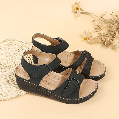 Sandalias de verano para mujer, sandalias romanas vintage, zapatos de playa antideslizantes a la moda para mujer, zapatos de punta abierta para caminar para mujer, zapatos para mujeres