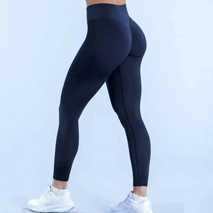 Ignite legging com logotipo feminino sem costura yoga legging midrise cintura ginásio collants scrunch bum esportes leggings elástico yoga pant