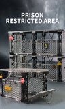 MOC Military Prison Building Blocks Military Restricted Area Trap Blocks Toys Sets DIY Construction Bricks Toys for Boys Gifts