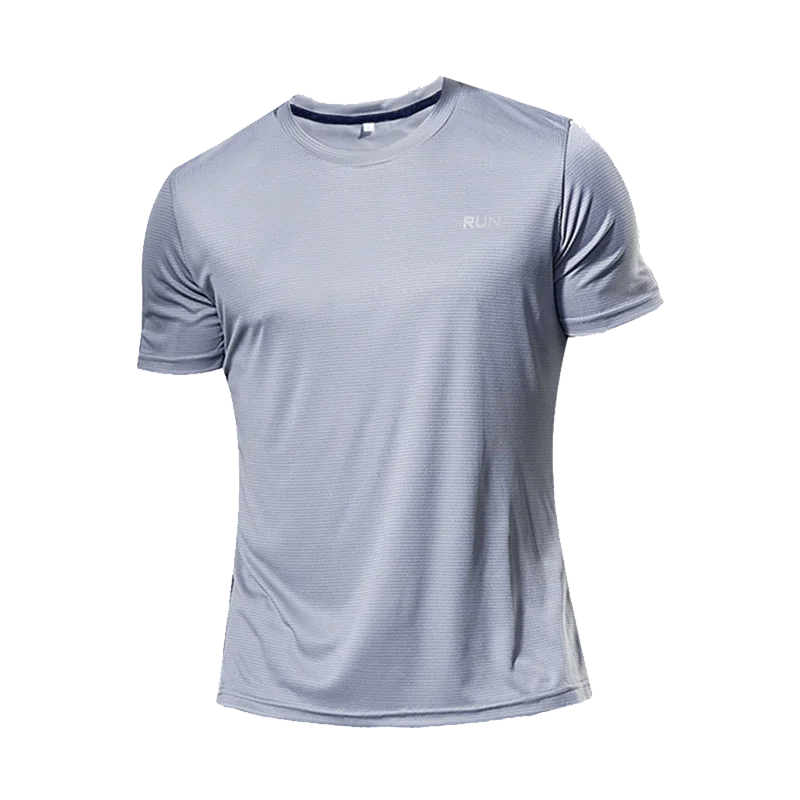 Long and Short-Sleeved T-Shirt Fitness Sports Tops Morning Running Ice Silk Quick Dry Outdoor Mountaineering Gym Clothing Men