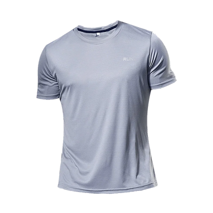 Long and Short-Sleeved T-Shirt Fitness Sports Tops Morning Running Ice Silk Quick Dry Outdoor Mountaineering Gym Clothing Men
