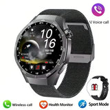 LAXASFIT 2026 New Smart Watch Bluetooth Calling Fitness Tracking Music Playback Health Monitor Smartwatch for Men Women
