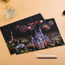 2 Sheets Scratch Paper Art Kit DIY Craft World Landmarks Animals City Scene Stylus Drawing Toy Adult Stress Relief Creative Gift