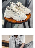 Men's Casual Shoes Sneakers for Men Trendy All-match Man Sports Shoe Hard-wearing Easy To Clean EAEOVNI Main Push Male Sneaker