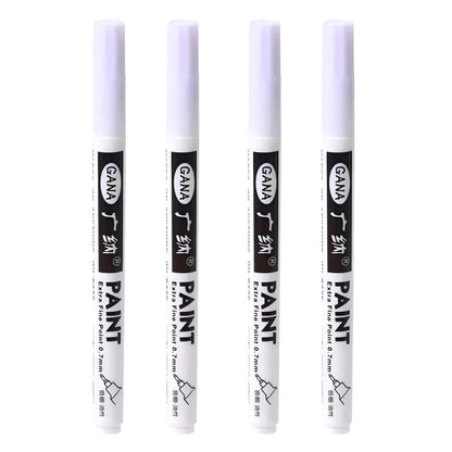 Fine tip permanent Paint Marker Pen DIY Paint Metallic Pen Permanent Gold SILVER Marker Touch Up,School Model Painting