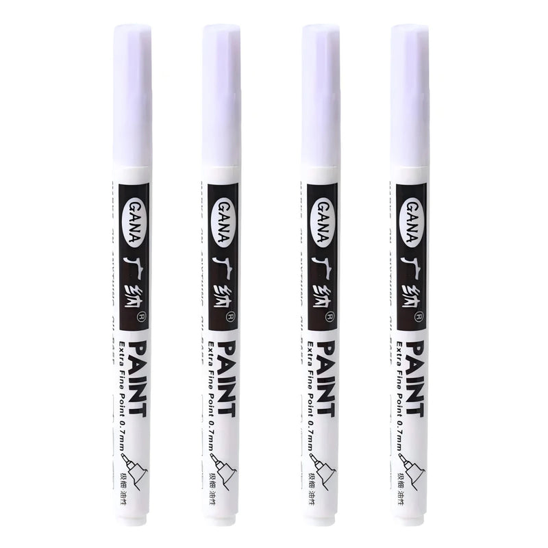 Fine tip permanent Paint Marker Pen DIY Paint Metallic Pen Permanent Gold SILVER Marker Touch Up,School Model Painting