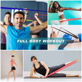 Bandas de resistencia deportivas para Yoga, entrenamiento de Pilates, ejercicio físico, gimnasio en casa, banda elástica de látex de caucho Natural, accesorios de Yoga