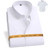 New Fabric 80% Cotton 15% Elastic Silk 5% Spandex No-Iron Anti-Wrinkle Men's Long Sleeve & Short Sleeve Formal Shirts