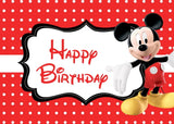 Disney Cartoon Theme Photography Background, Mickey, Minnie Mouse, Baby Shower, Happy Birthday, Gender Reveal, Banner for Children, 1Set 