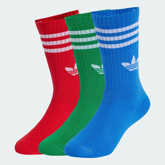 Adidas Originals 2025 Girls' CREW SOCK 3P Sock Discount Set JJ1991
