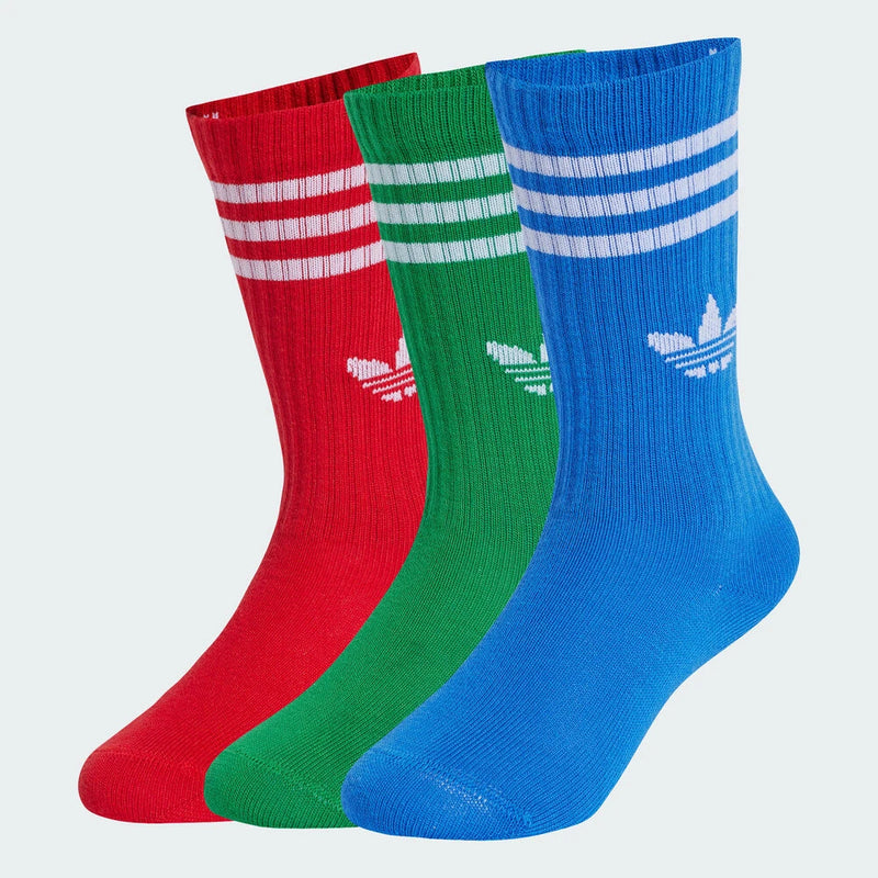 Adidas Originals 2025 Girls' CREW SOCK 3P Sock Discount Set JJ1991